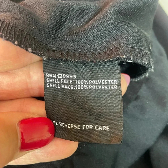 New Balance women’s black 1/4 zip with polyester hoody size large - Picture 8 of 9